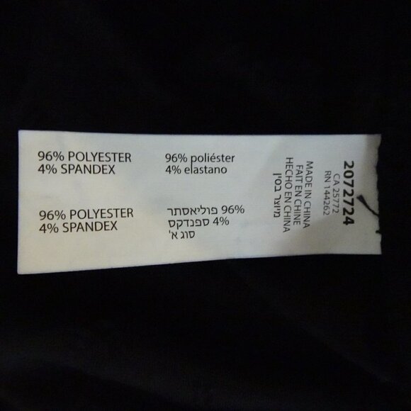 Dex Plus Velvet Pants Women's Plus Size 3X Black Paisley Textured - Picture 10 of 11